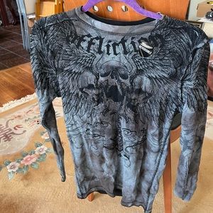 Affliction Saint Scream Thermal Reversible, brand new with tags